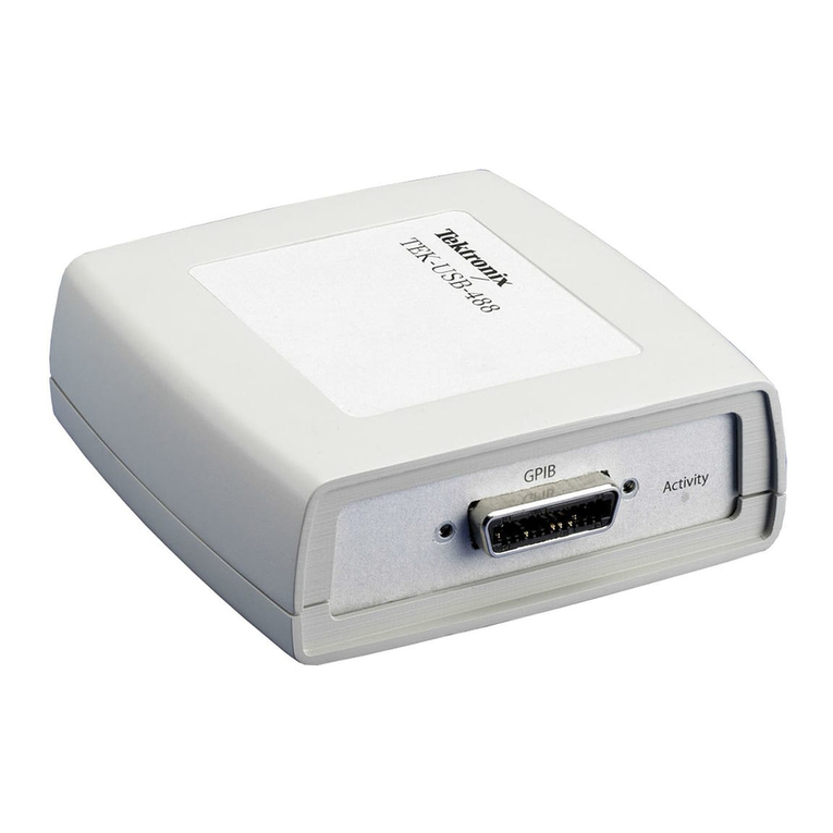 Tektronix TEK-USB-488 user manual