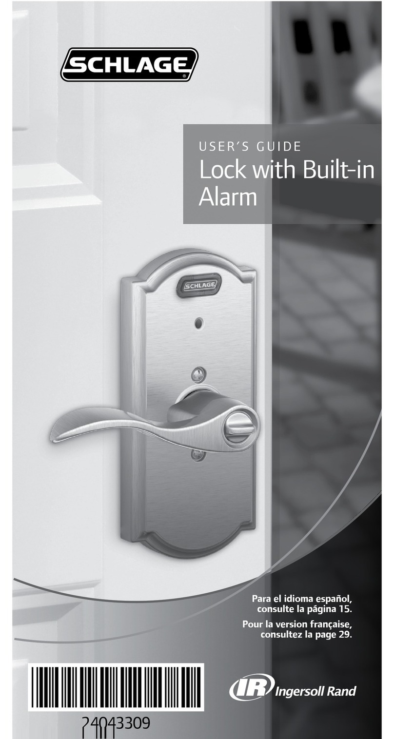 Schlage Lock with Built-in Alarm user guide