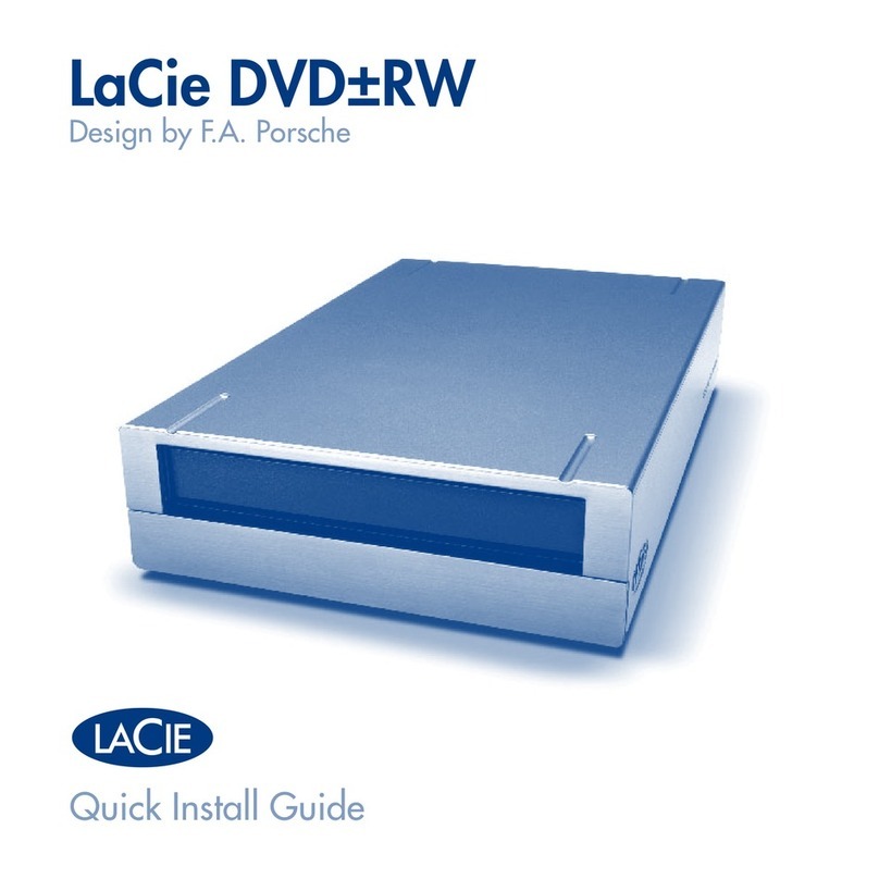 LaCie Dual DVD RW Drive Quick install guide