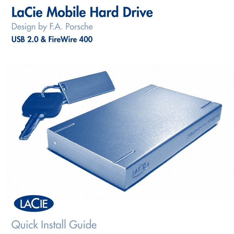 LaCie Mobile Hard Drive Quick install guide