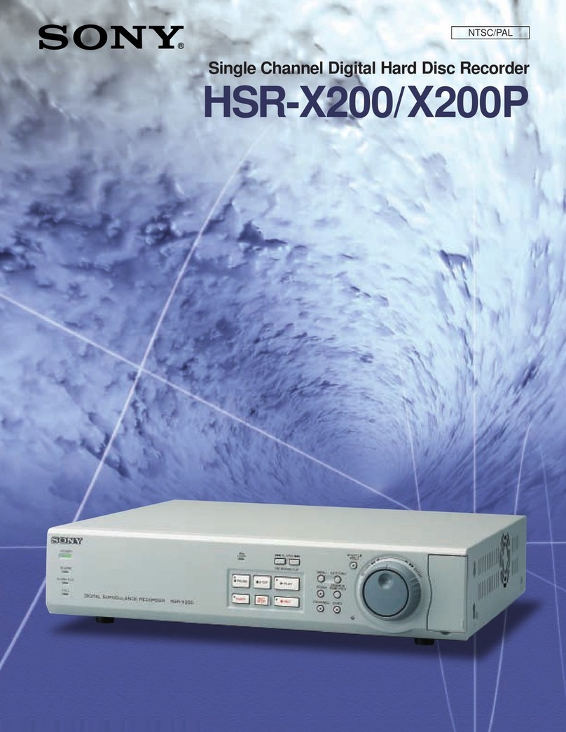 Sony HSR-X200 Specifications