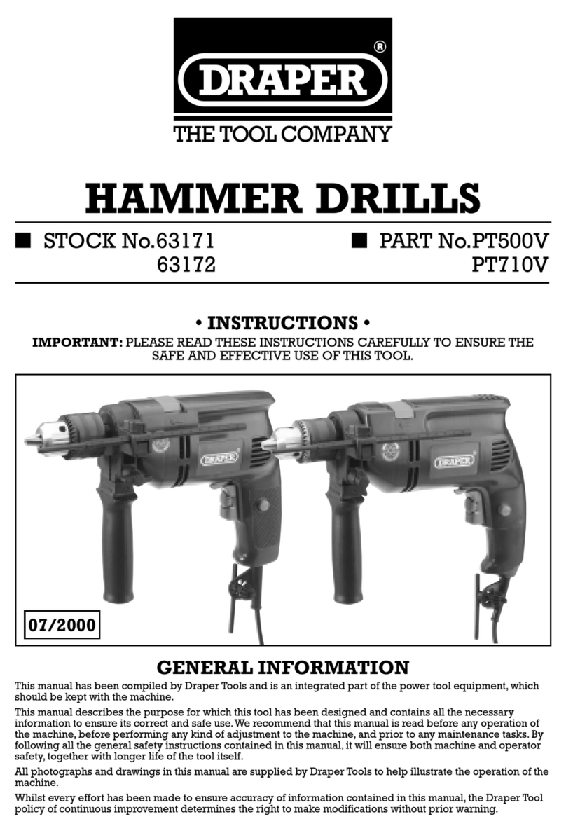Draper PT500V User manual