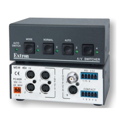 Extron electronics MSW 4SV rs Series User manual