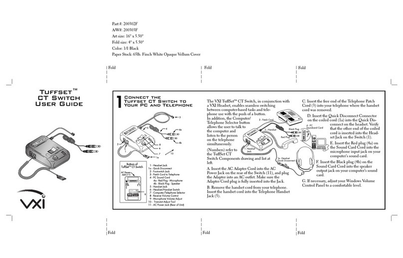 VXI Tuffset 200302F user guide