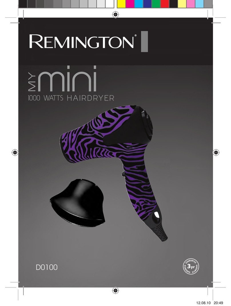 Remington 1000 WATTS manual