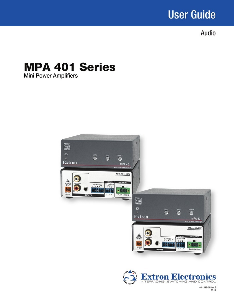 Extron electronics MPA 401-100V User manual
