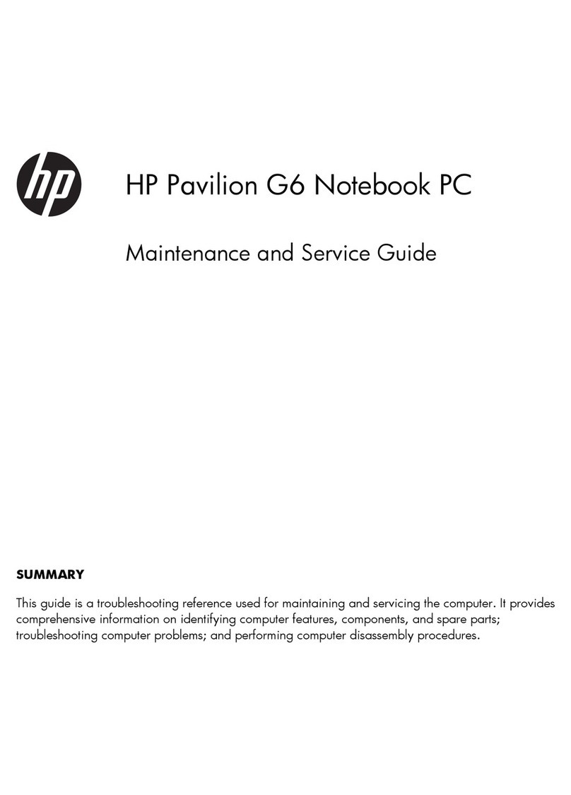 HP PAVILION G6 Manual