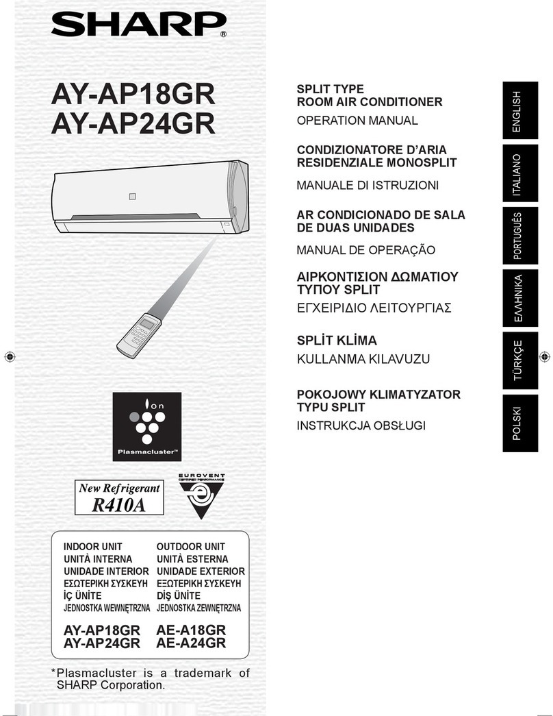 Sharp AY-AP18GR User manual