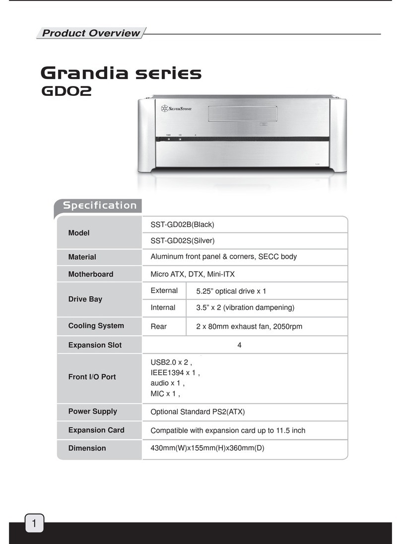 SilverStone SST-GD02B Grandia Sereis GD02 Product overview