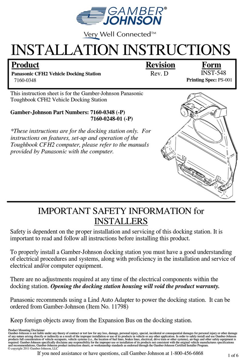 Gamber Johnson 7160-0348 installation instructions Gamber Johnson 7160-0348 installation instructions