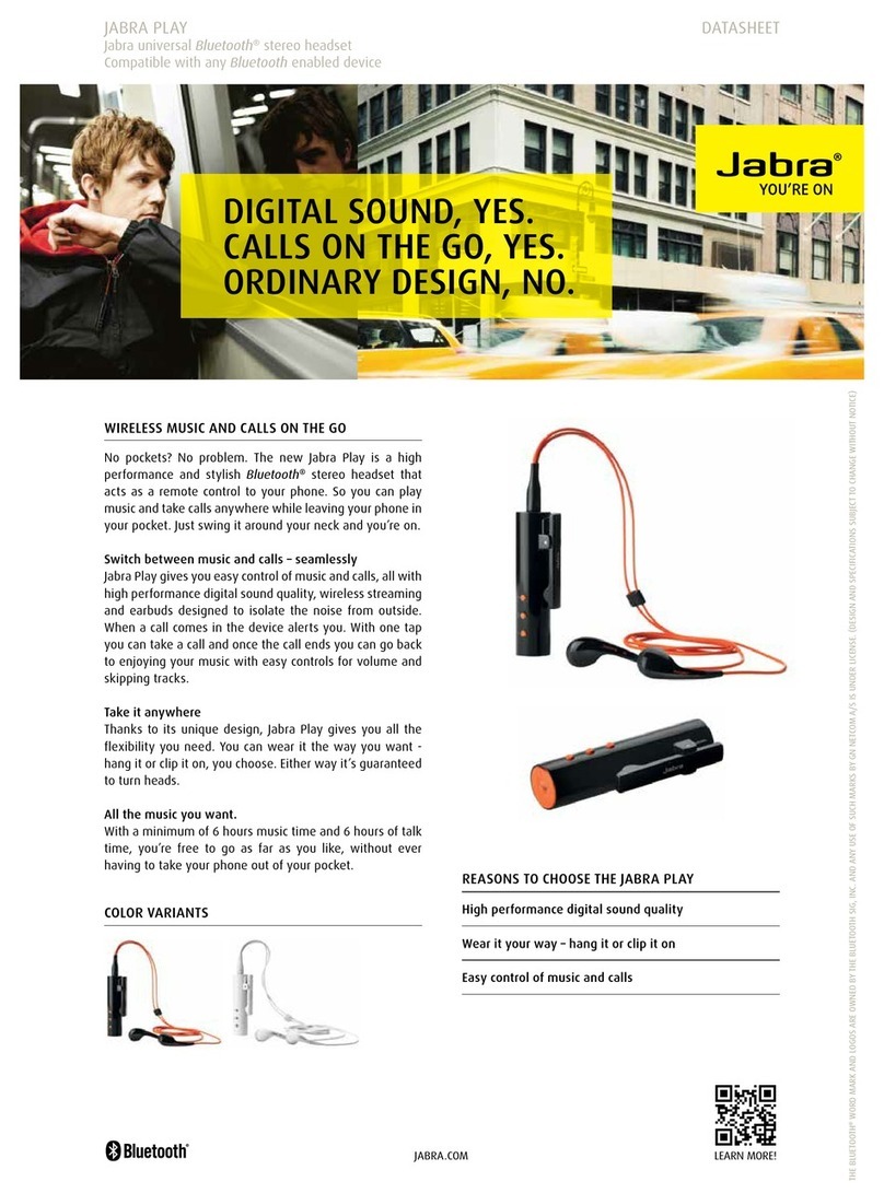 Jabra PLAY datasheet