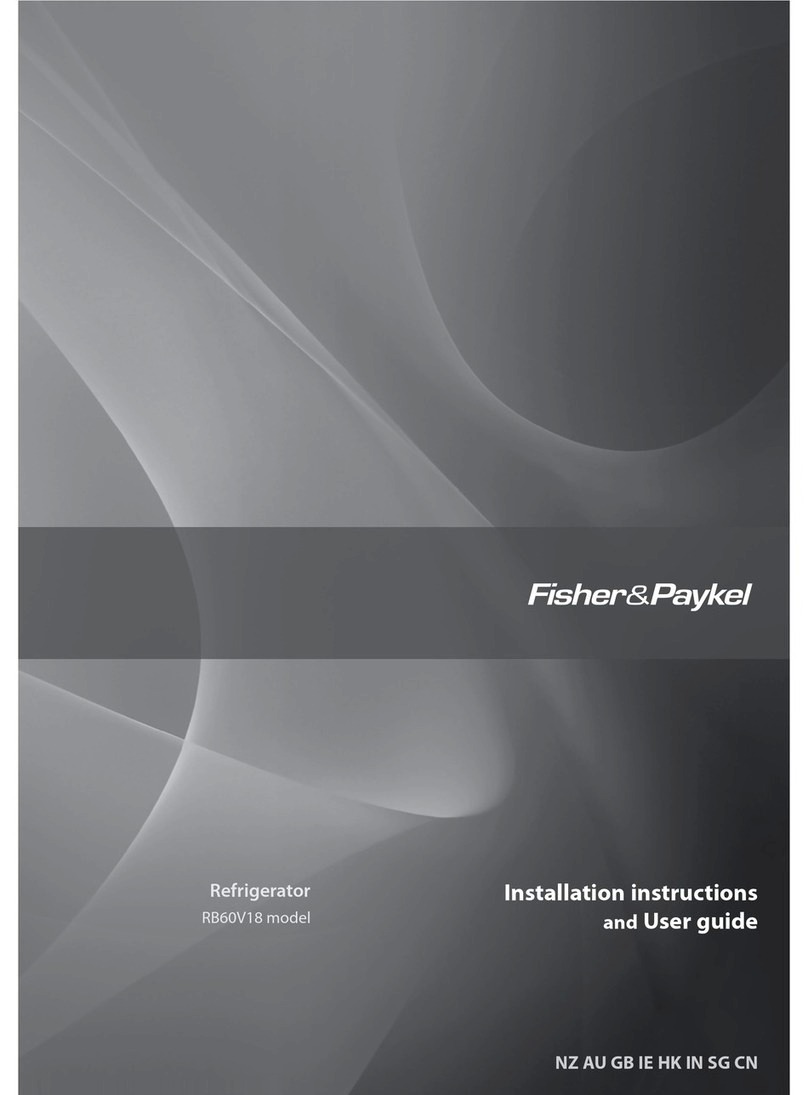 Fisher & Paykel RB60V18 Mounting instructions Fisher & Paykel RB60V18 Mounting instructions