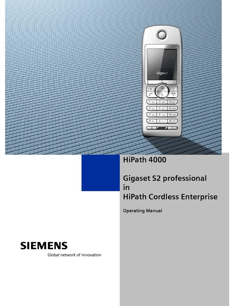 Siemens Gigaset S2 HiPath 4000 User manual