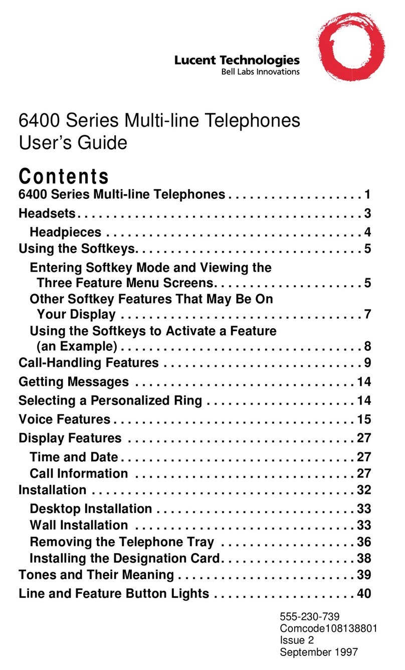 Lucent Technologies 6400 Series User manual