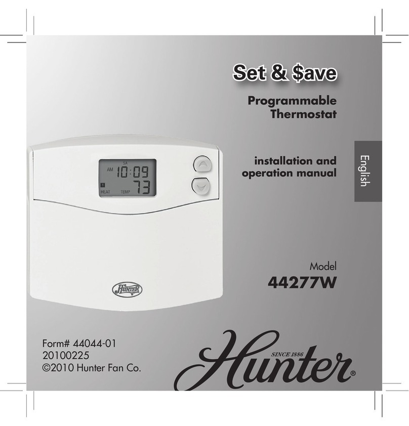 Hunter 44277W User manual