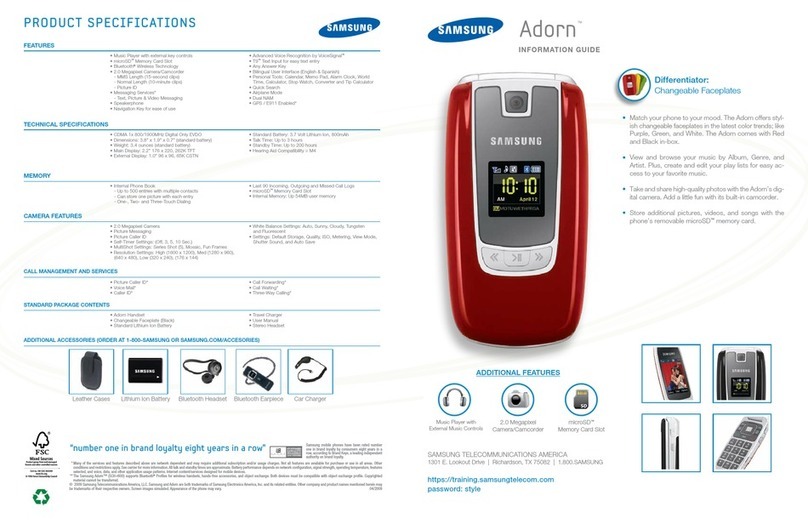 Samsung Adorn Technical manual