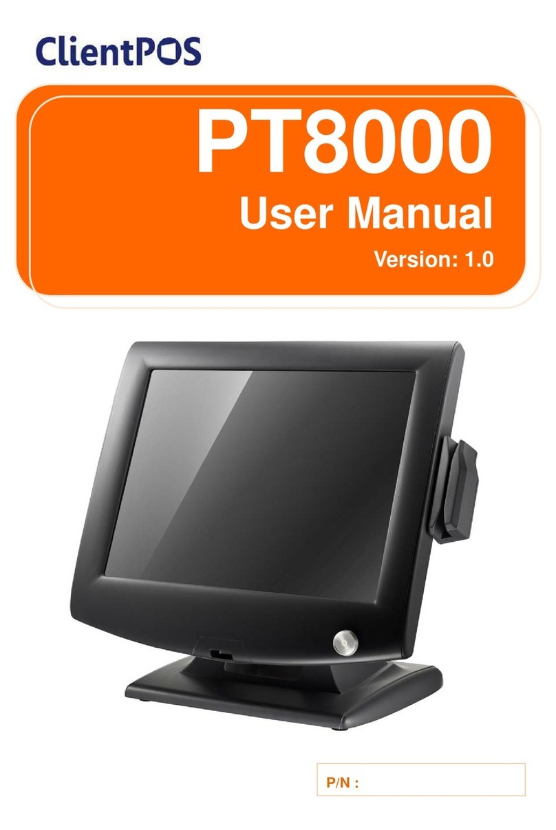 ClientPOS PT8000 User manual