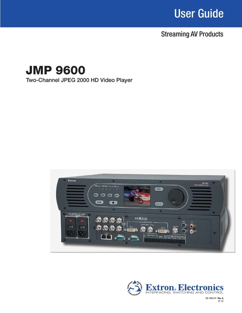 Extron electronics JMP 9600 HD user guide