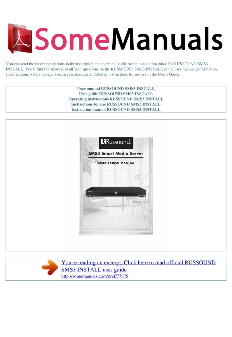 Russound SMS3 installation manual