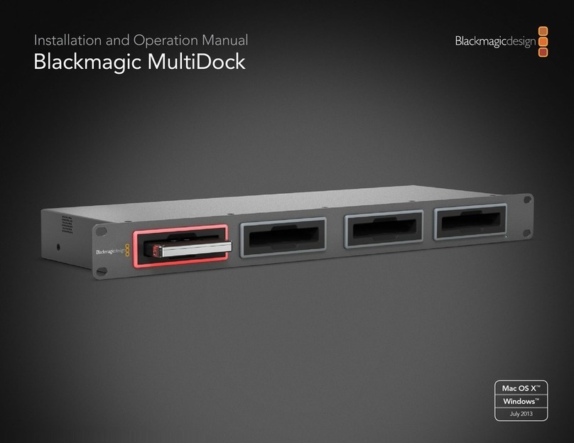 Blackmagicdesign MultiDock User manual