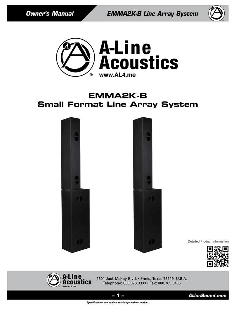 A-Line Acoustics EMMA2K-B owner's manual