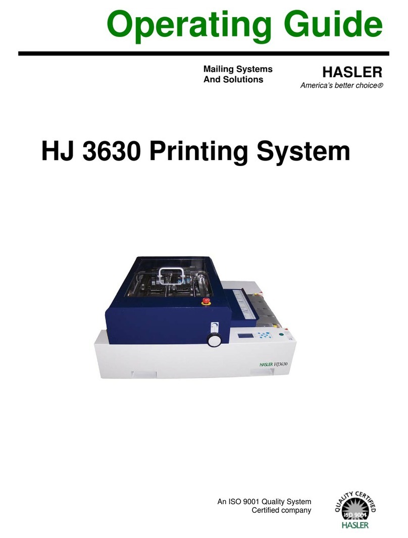 Hasler HJ 3630 User manual