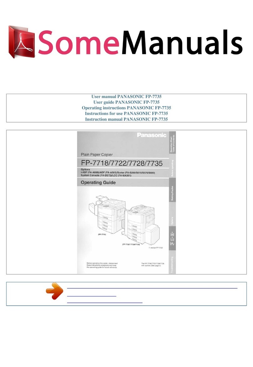 Panasonic FP-7718 User manual