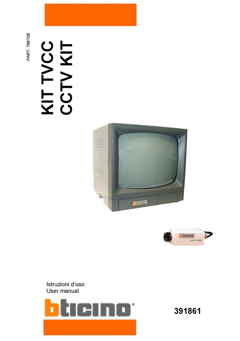 Bticino 391861 user manual