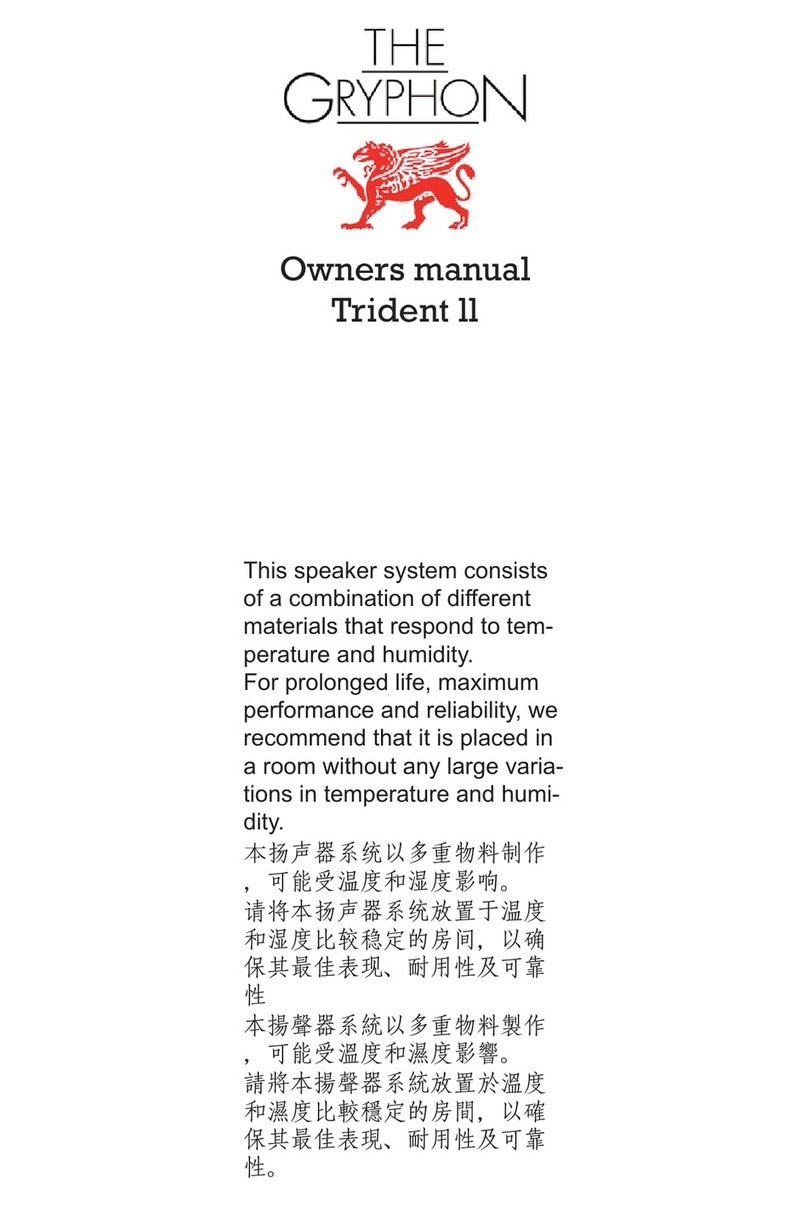 Gryphon Trident ll User manual