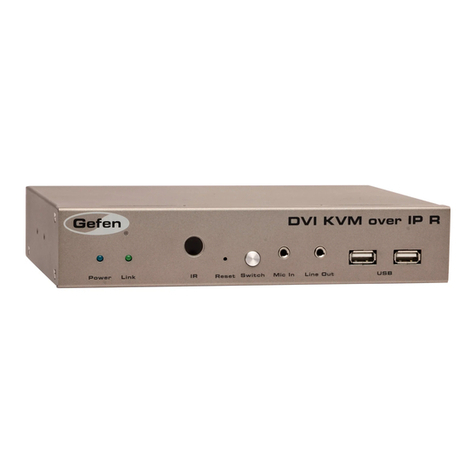 Gefen EXT-DVIKVM-LAN User manual Gefen EXT-DVIKVM-LAN User manual