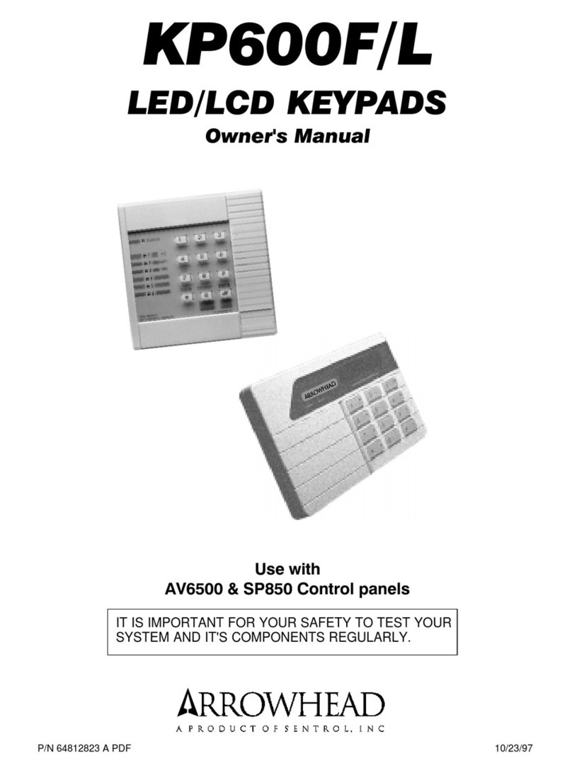 Arrowhead KP600F/KP600L owner's manual