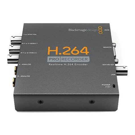 Blackmagicdesign H.264 Pro User manual