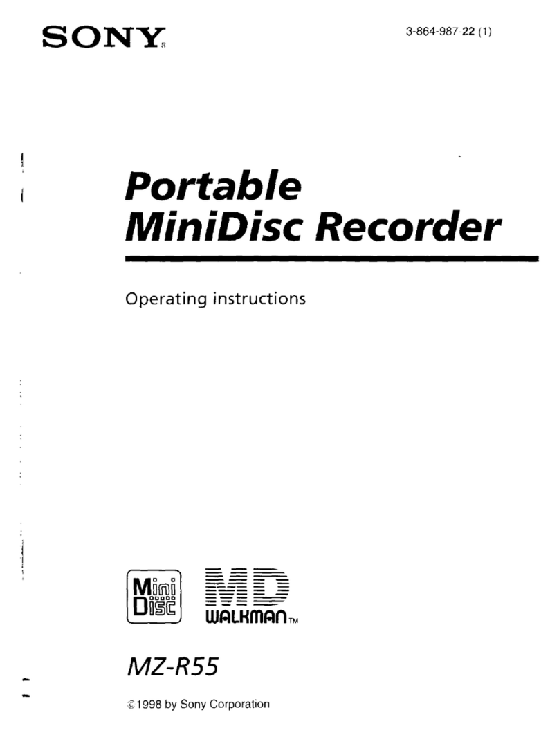 Sony MZ-R55 User manual
