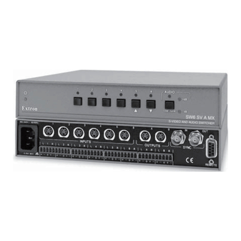 Extron electronics SW6 AV MX AS User manual