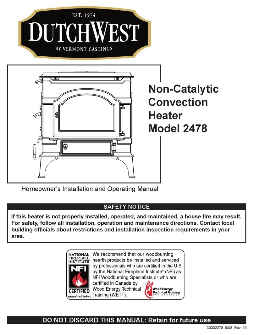DutchWest 2478 Homeowner's installation and operating manual