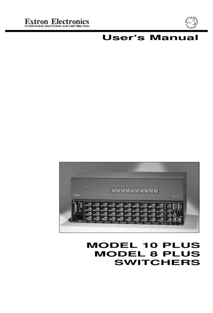 Extron electronics System 10 Plus user manual