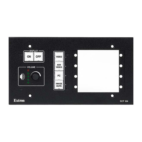 Extron electronics SCP 104 Series User manual Extron electronics SCP 104 Series User manual