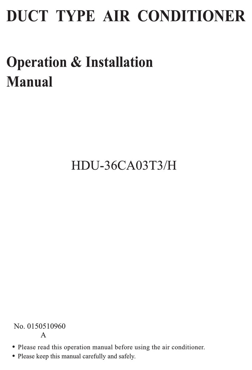 Haier HDU-36CA03T3 Operation & installation manual
