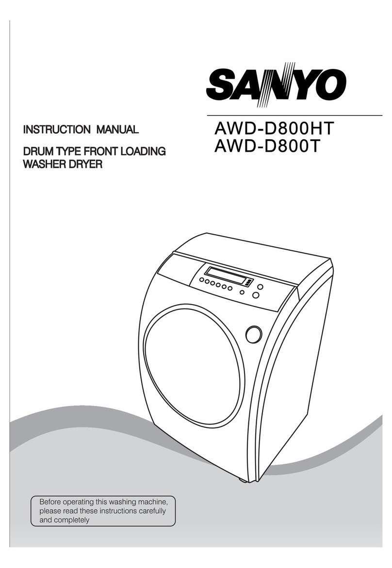 Sanyo AWD-D800T User manual