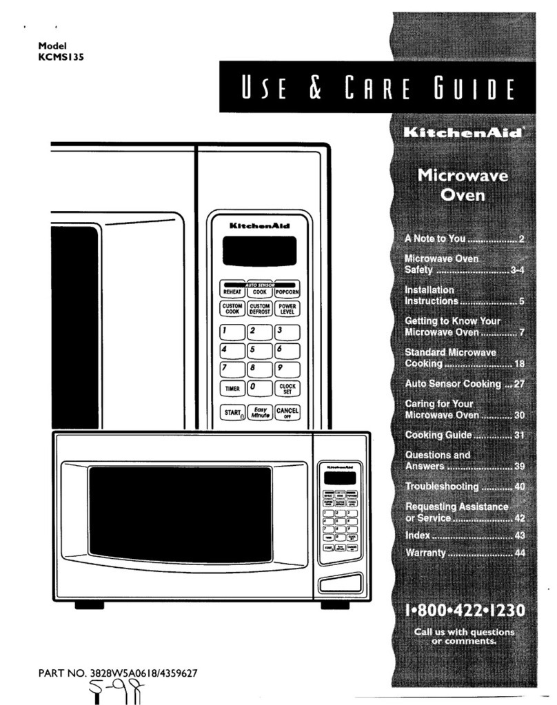 KitchenAid KCMS135 Use and care guide