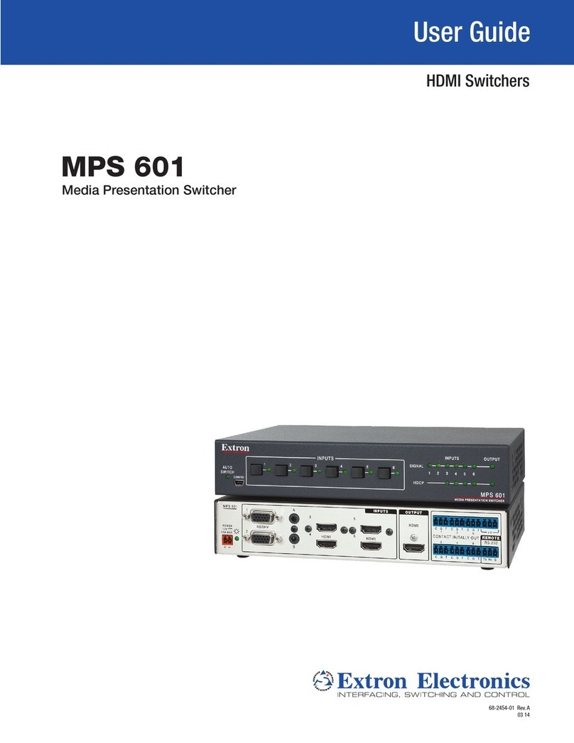 Extron electronics MPS 601 User manual