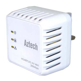Aztech 200Mbps HomePlug AV Ethernet Adaptor user manual