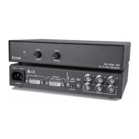 Extron electronics DVI-RGB 100 User manual