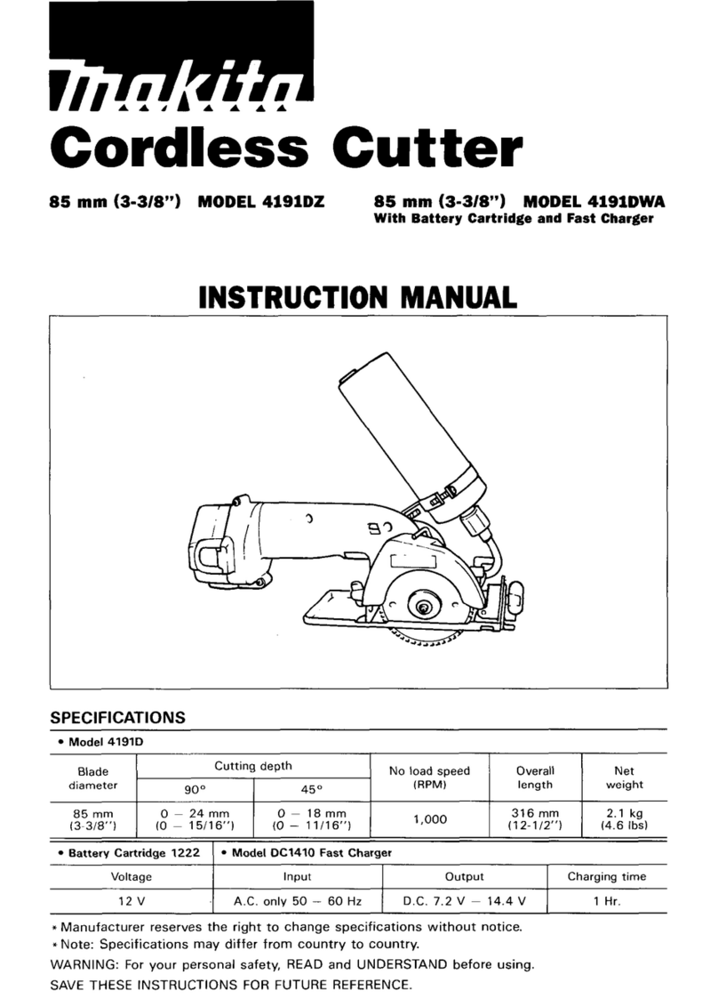 Makita 4191DZ instruction manual