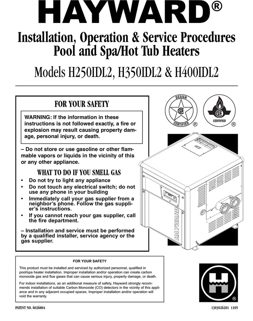 Hayward H250IDL2 Operation manual