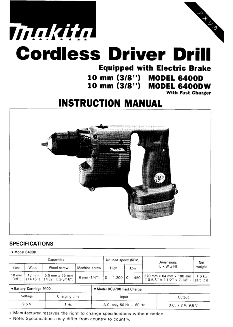 Makita 6400D instruction manual