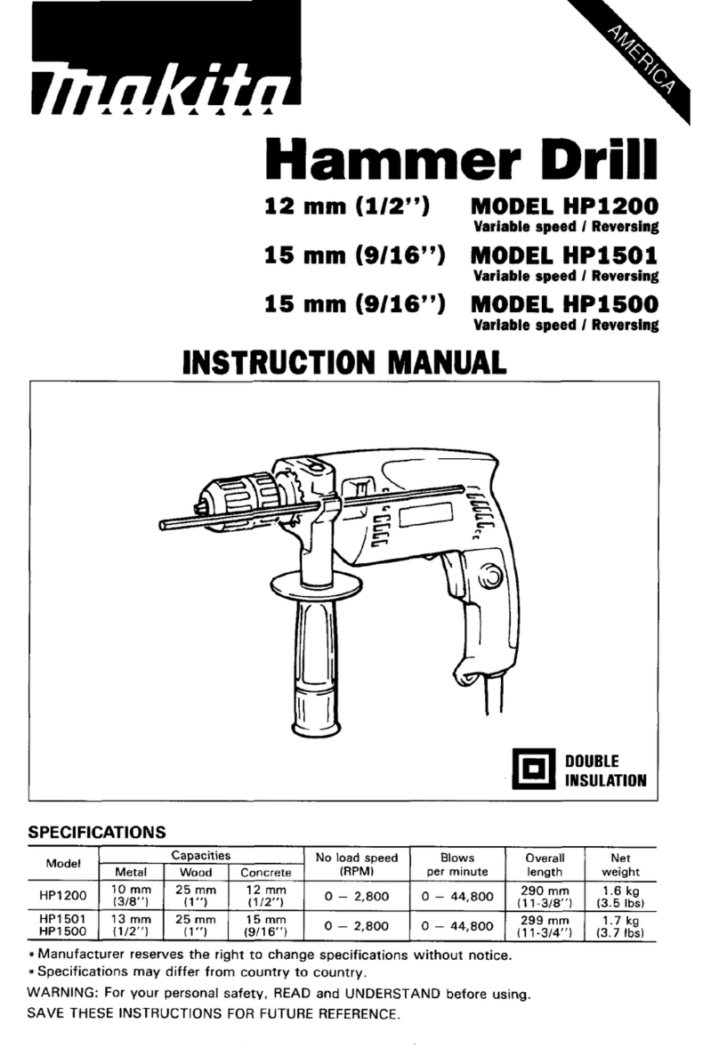 Makita HP1200 User manual Makita HP1200 User manual