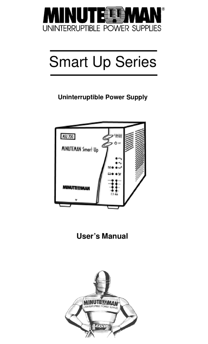 Minuteman Smart Up Series User manual