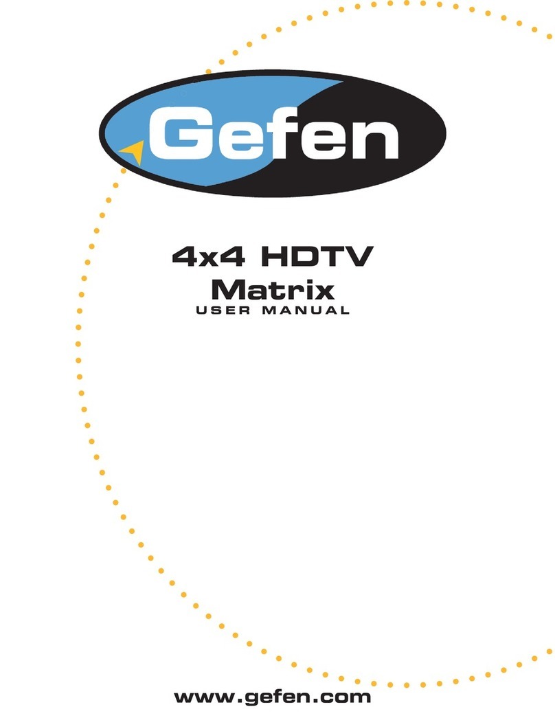 Gefen ex-tend-it 4x4 HDTV Matrix User manual