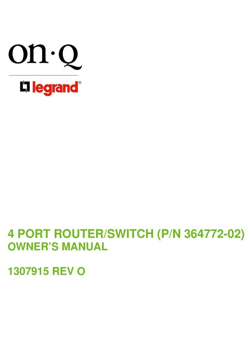 On-Q/Legrand 364772-02 owner's manual